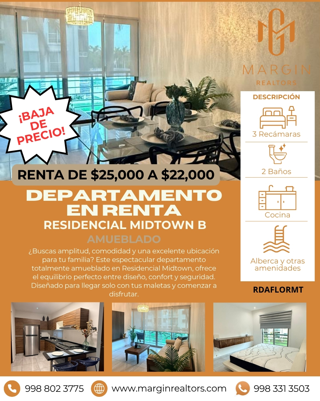 Departamento en renta en Residencial Midtown B foto 1