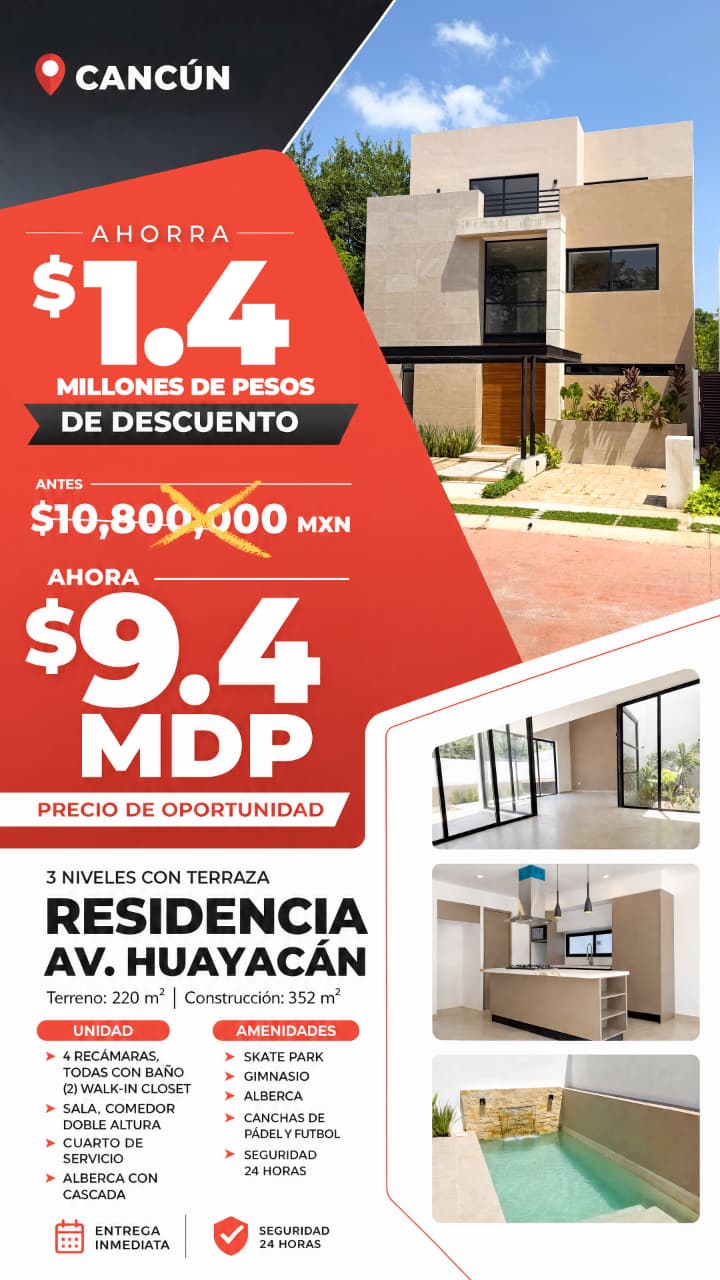 Residencia en venta en Vía Cumbres — $9,400,000 MXN