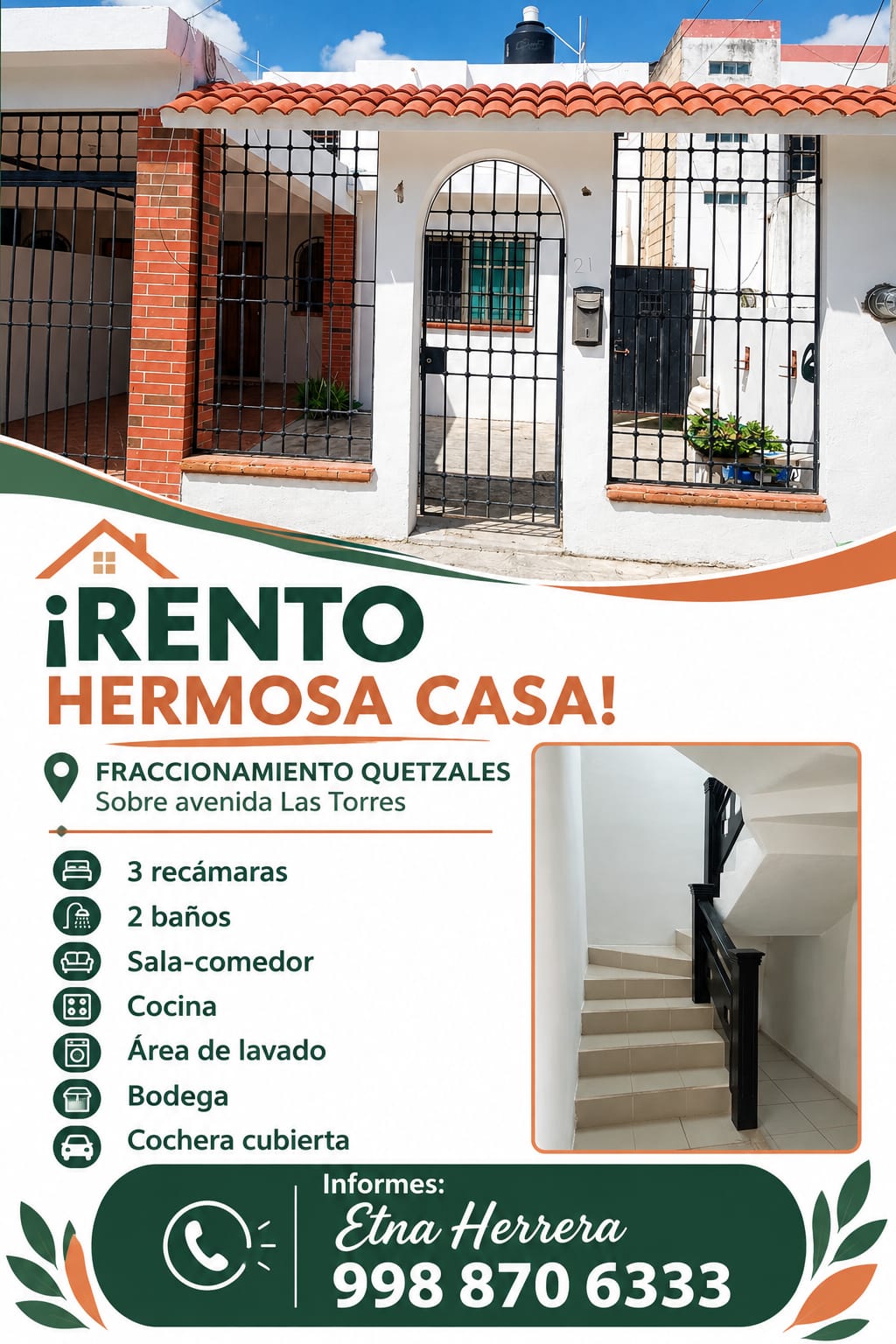 Casa en renta en Fraccionamiento Quetzales — Precio a consultar