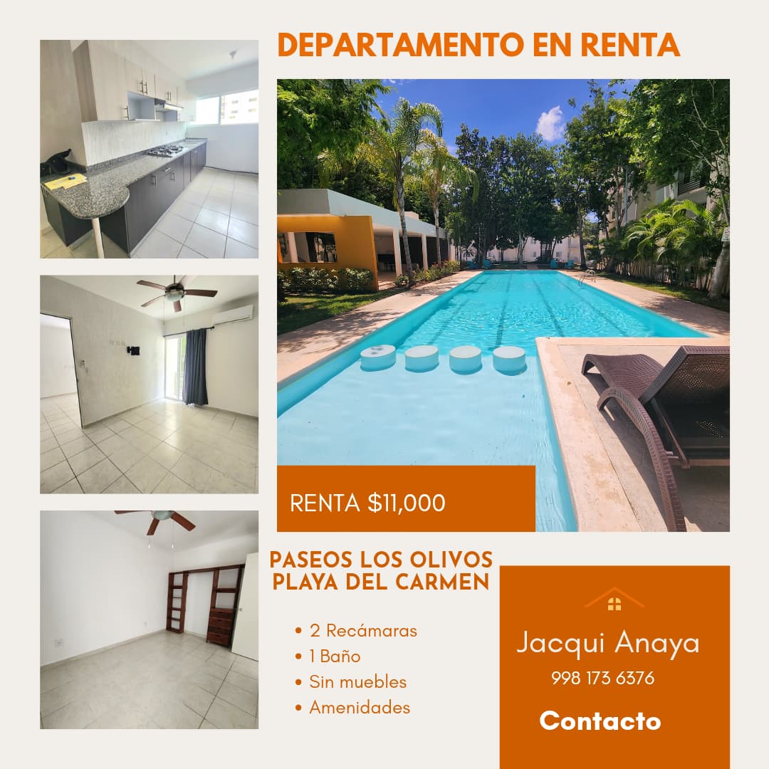 Departamento en renta en Paseos los Olivos foto 1
