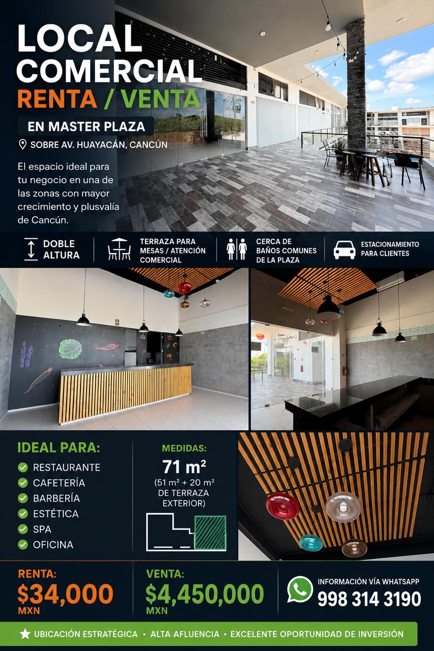 Local comercial en renta en Av. Huayacán foto 1