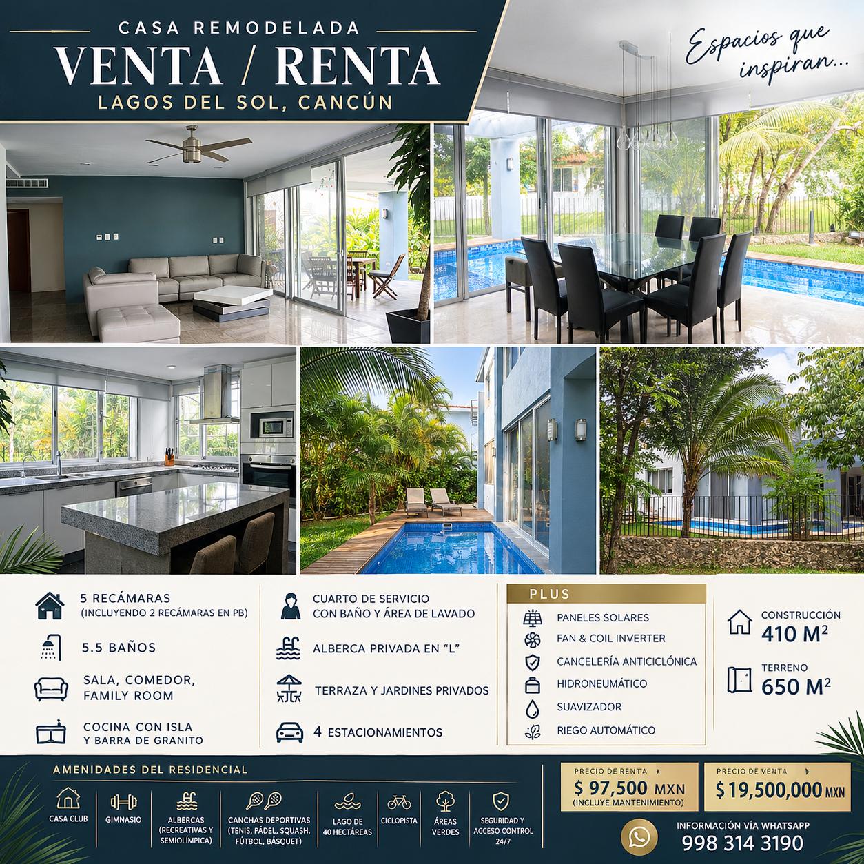 Casa en venta en Lagos del Sol foto 1