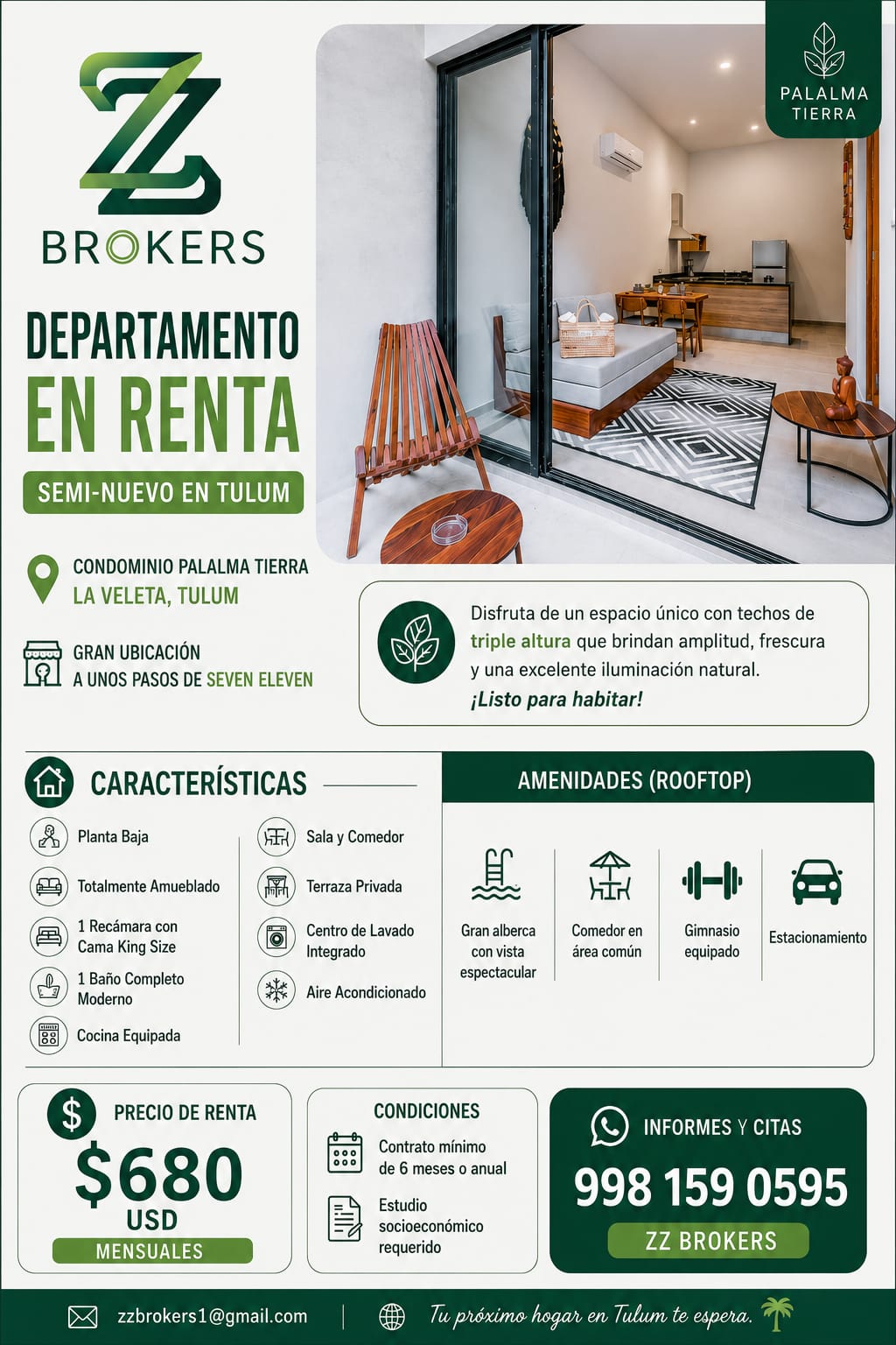 Departamento en renta en La Veleta foto 1