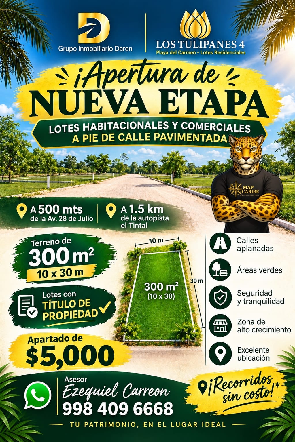 Terreno en venta en Playa del Carmen foto 1