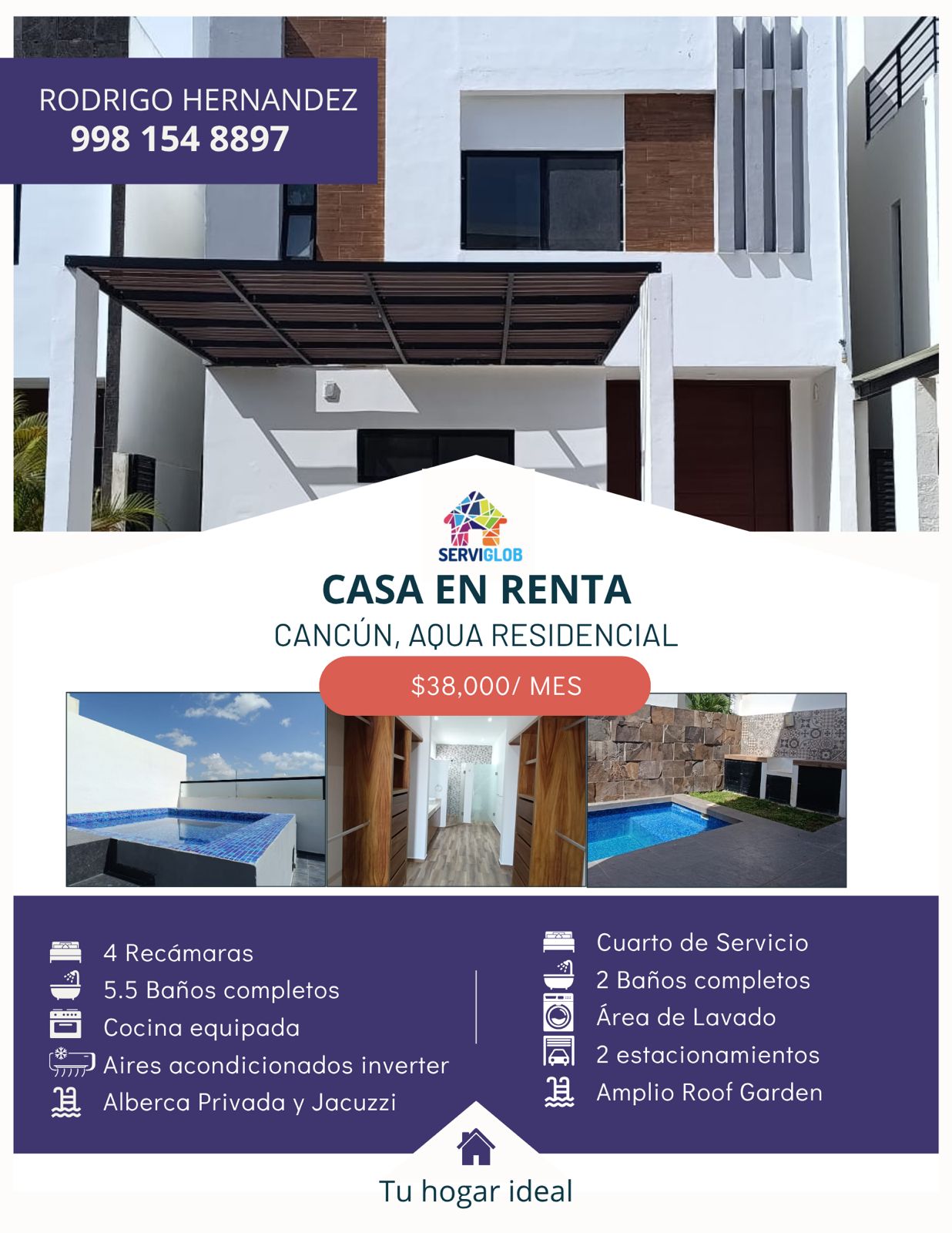 Casa en renta en Aqua Residencial foto 1