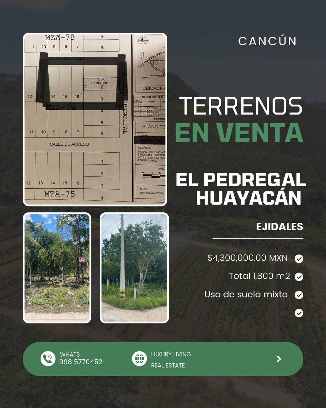 Terreno en venta en El Pedregal, Av. Huayacán foto 1