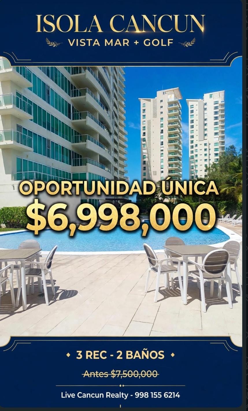 Departamento en venta en Puerto Cancún foto 1