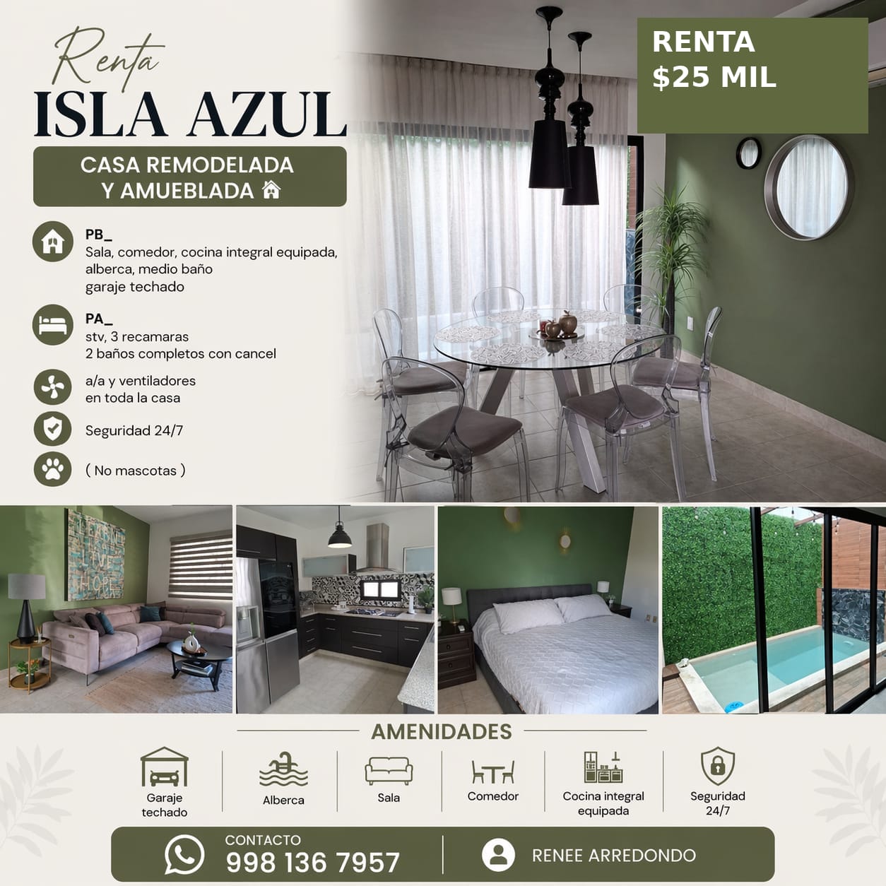 Casa en renta en Isla Azul foto 1