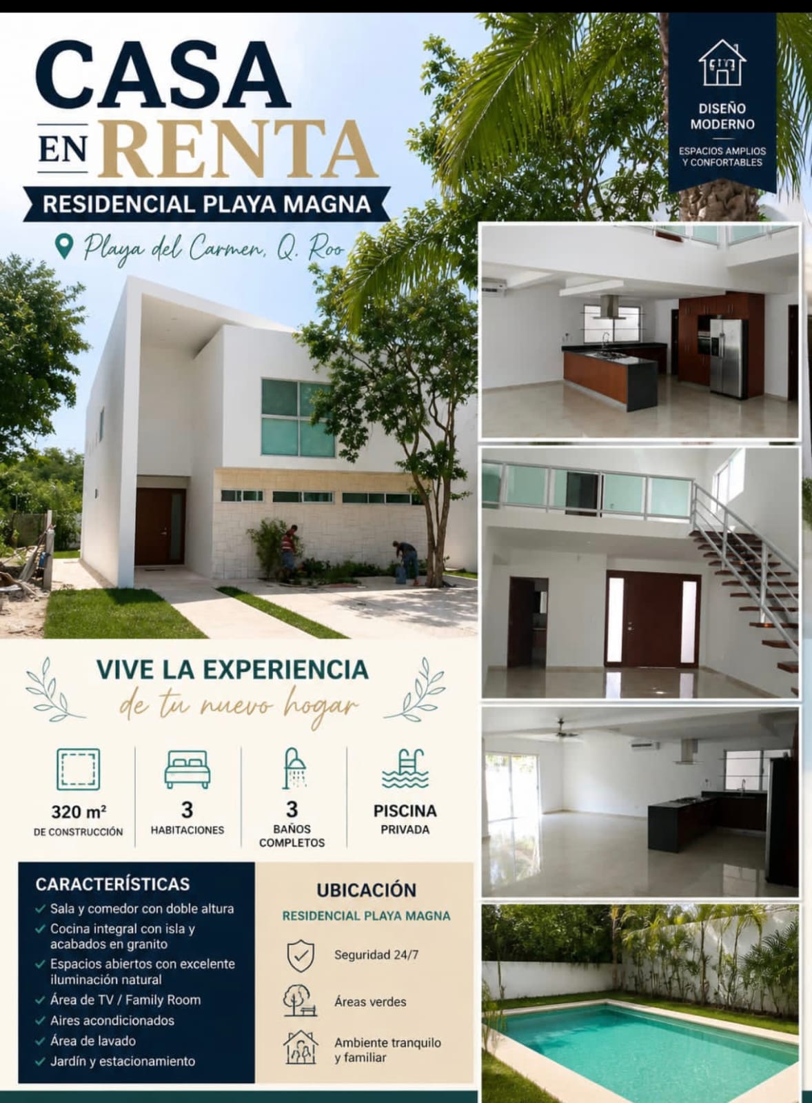 Residencia en renta en Playa Magna foto 1