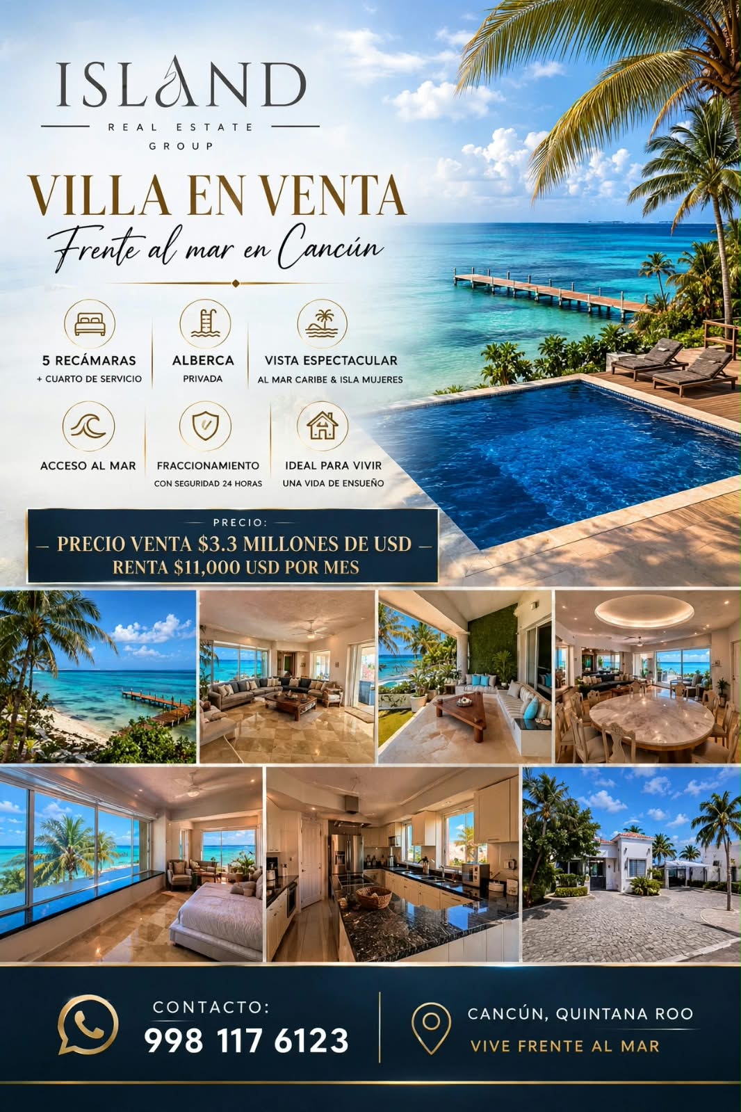 Casa en venta en Cancún — $3,300,000 USD