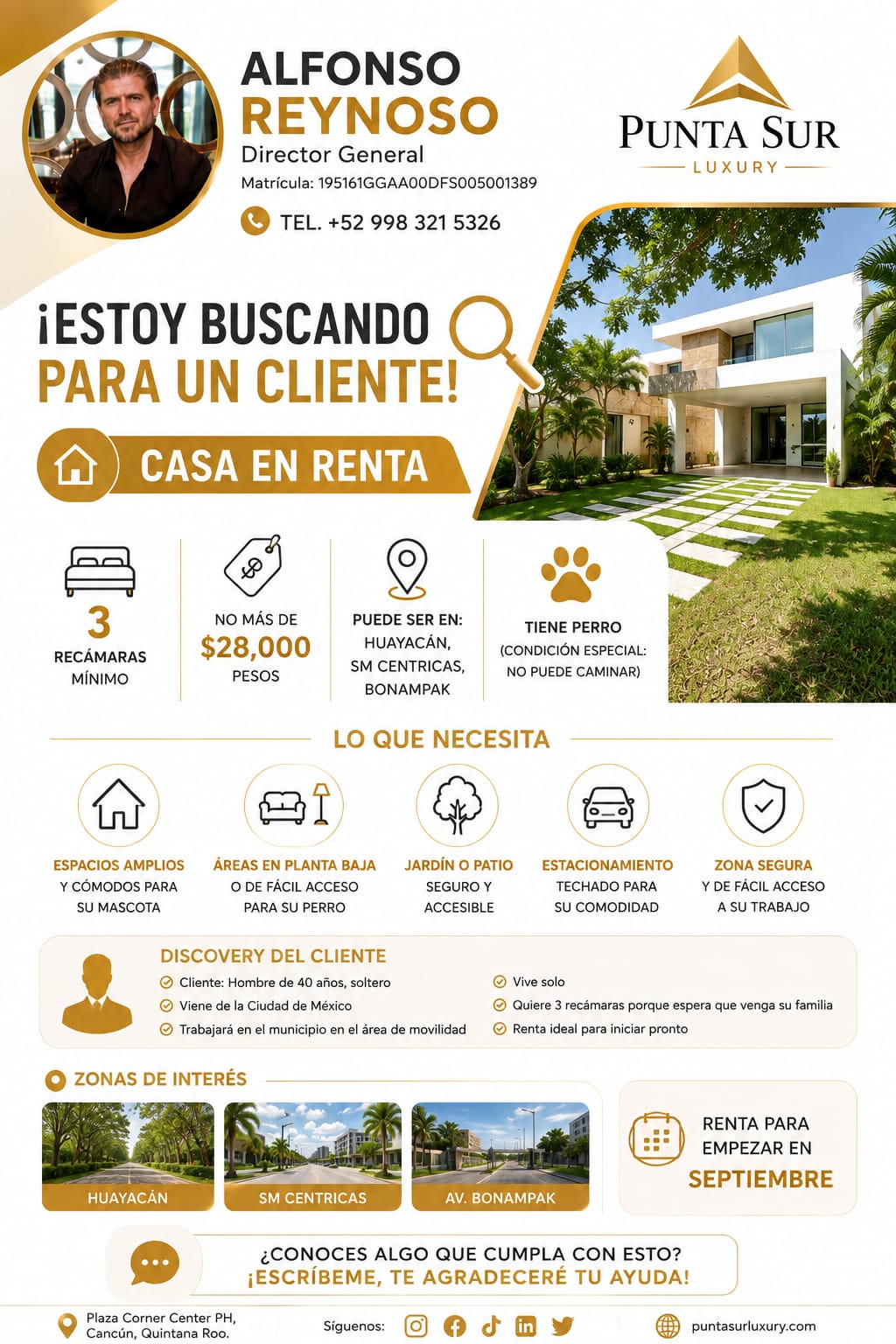 Casa en renta en Huayacán, SM Céntricas o Bonampak foto 1