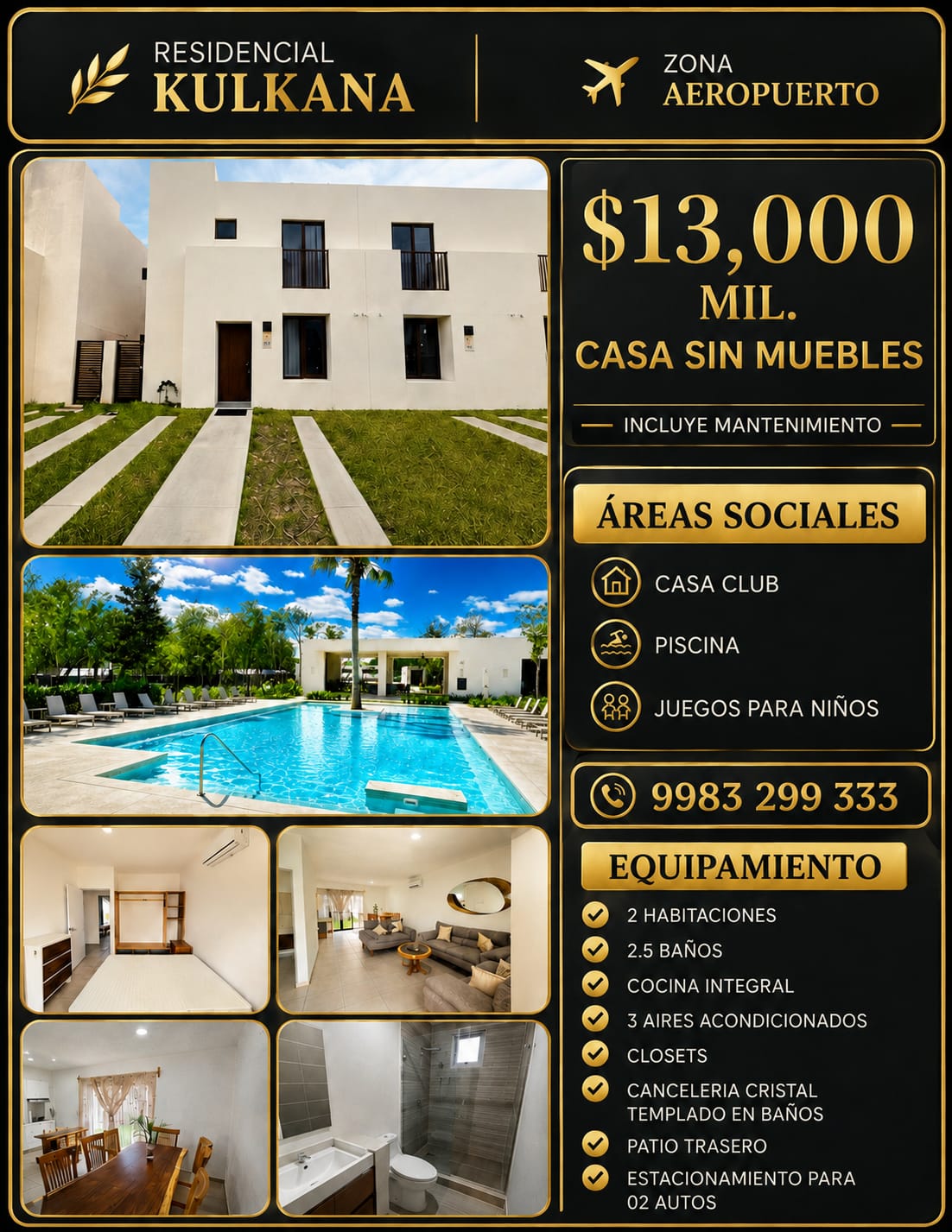 Casa en renta en Kulkana Zona Aeropuerto foto 1