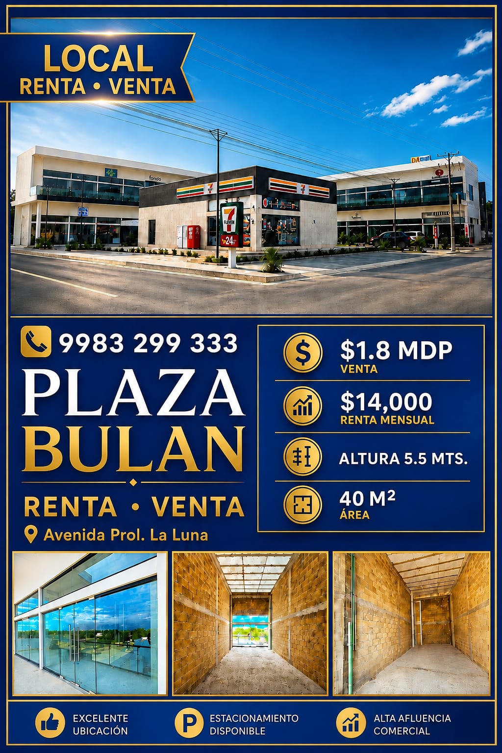 Local comercial en renta en Avenida Prolongación La Luna foto 1