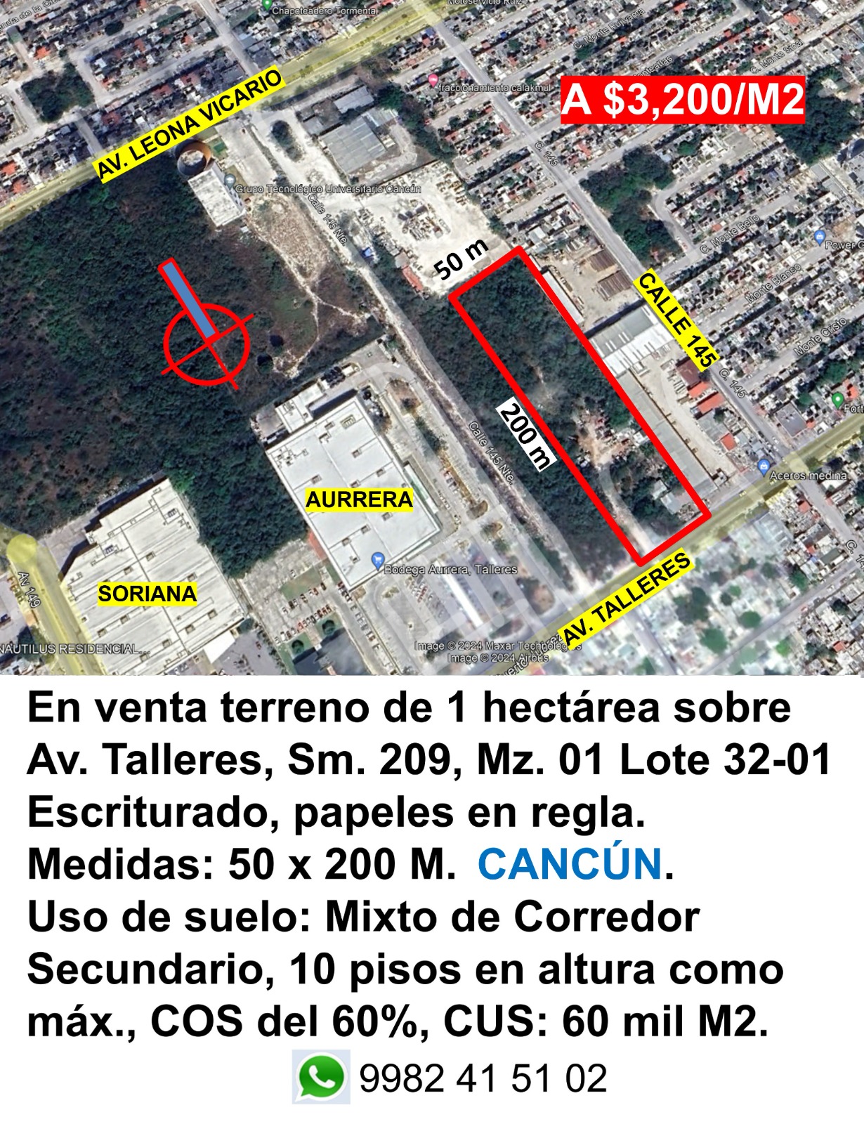 Terreno en venta en Sm. 209 foto 1