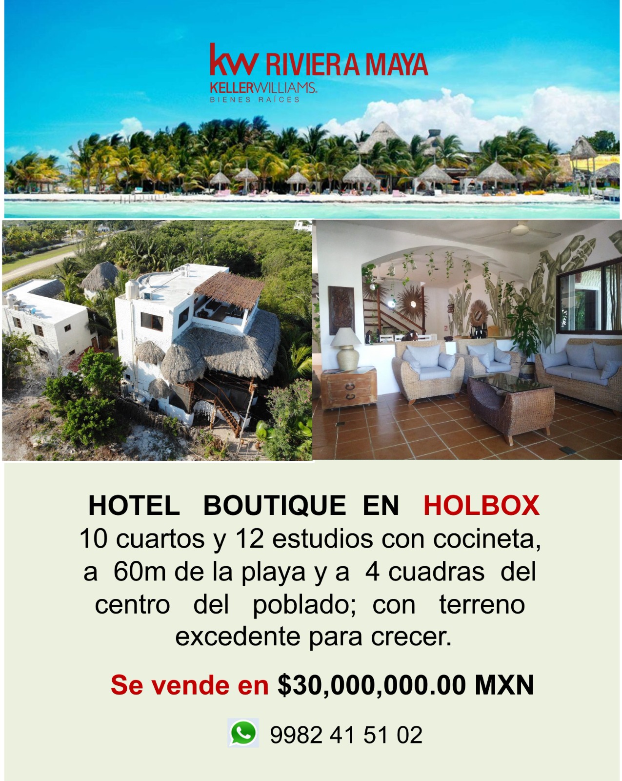 Hotel en venta en Holbox foto 1