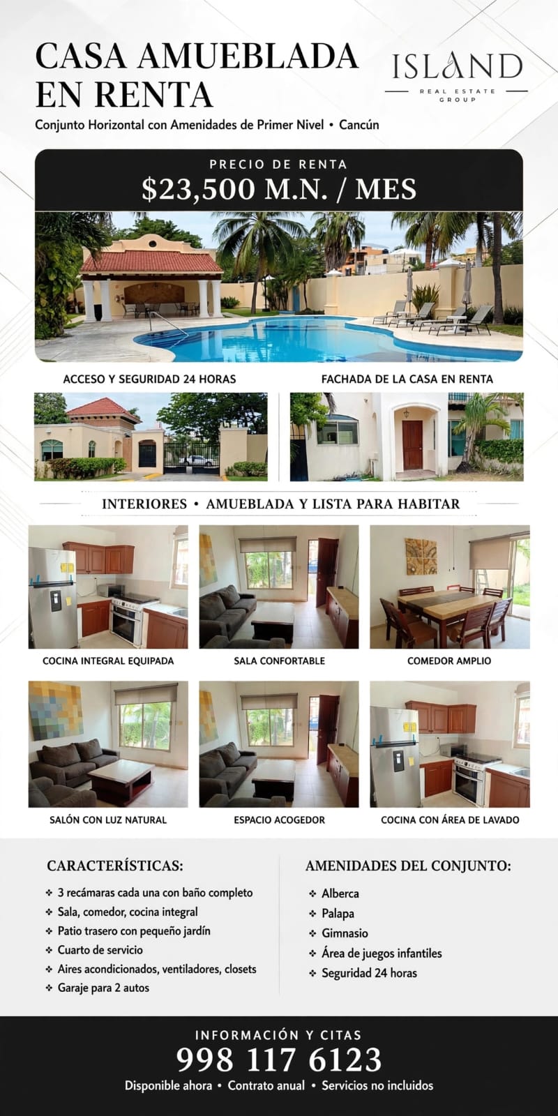 Casa en renta en Cancún foto 1