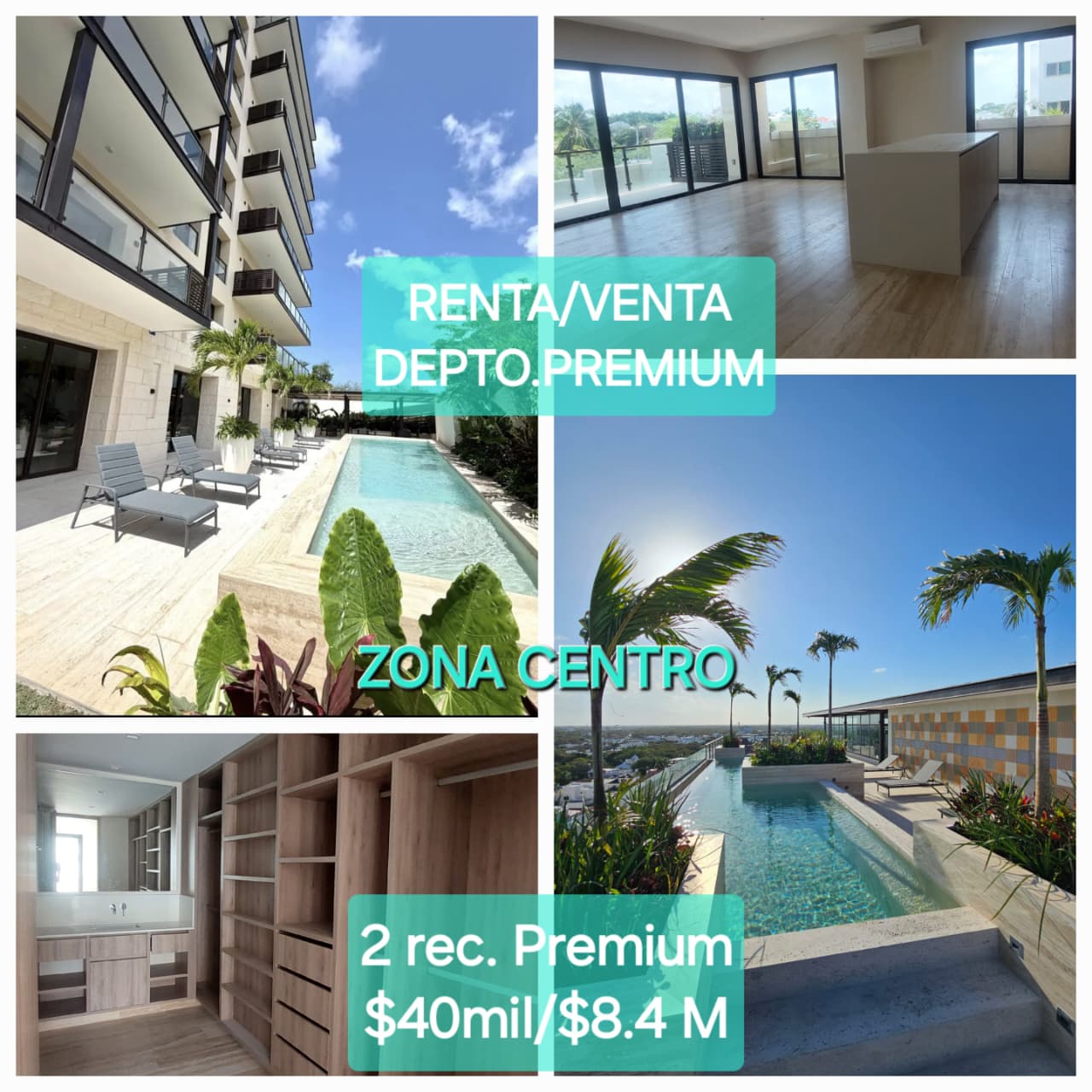 Departamento en venta en SM 11 — $8,400,000 MXN