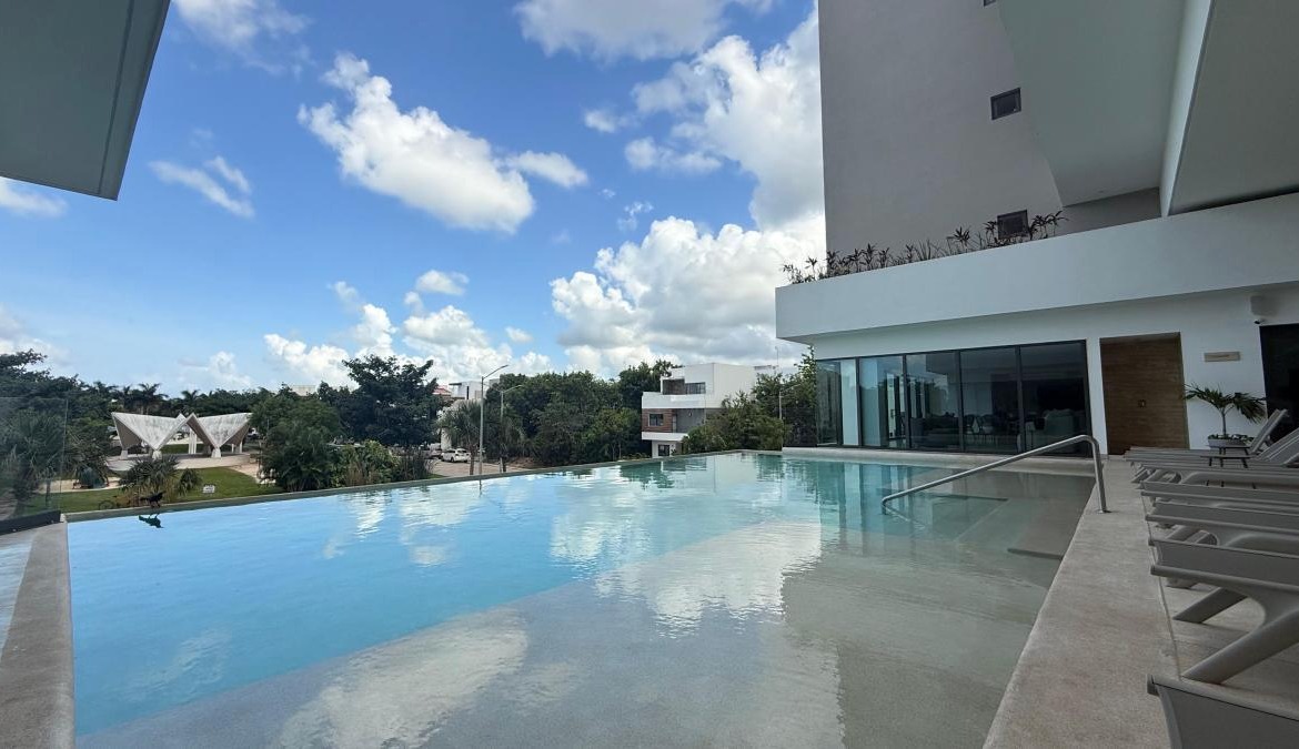 Departamento en venta, en Cancún, Quintana Roo, 2 recámaras, 2 baños — Departamento en Venta en Arbolada Towers, Residencial Arbolada, Cancún