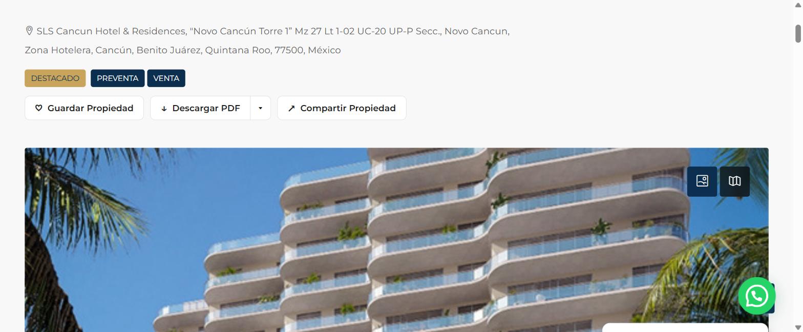 Departamento en venta, en Cancún, Quintana Roo, 3 recámaras — SLS Ocean Beach Cancun - Residencias de Lujo en Puerto Cancun