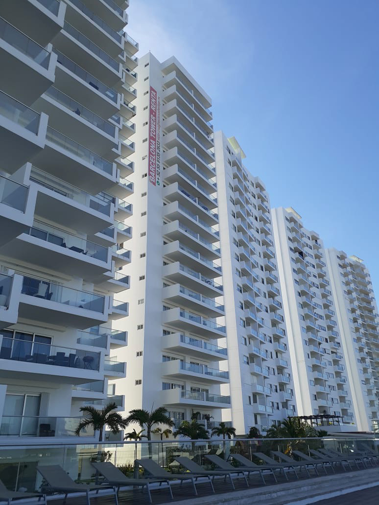 Departamento en renta, en Cancún, Quintana Roo, 2 recámaras, 2 baños — Departamento en Renta en Malecón Américas, Torre Cartagena, Piso 12, Cancún (foto 2)