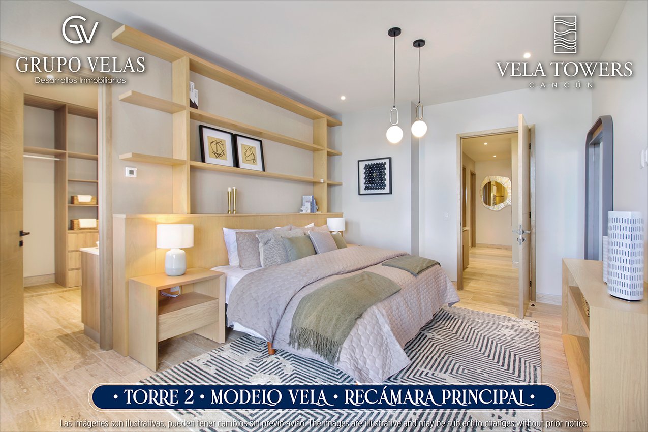 Departamento en renta, en Cancún, Quintana Roo, 3 recámaras, 4 baños — Departamento en Renta en Vela Towers Cancún | 3 Recámaras, 207 m² (foto 4)
