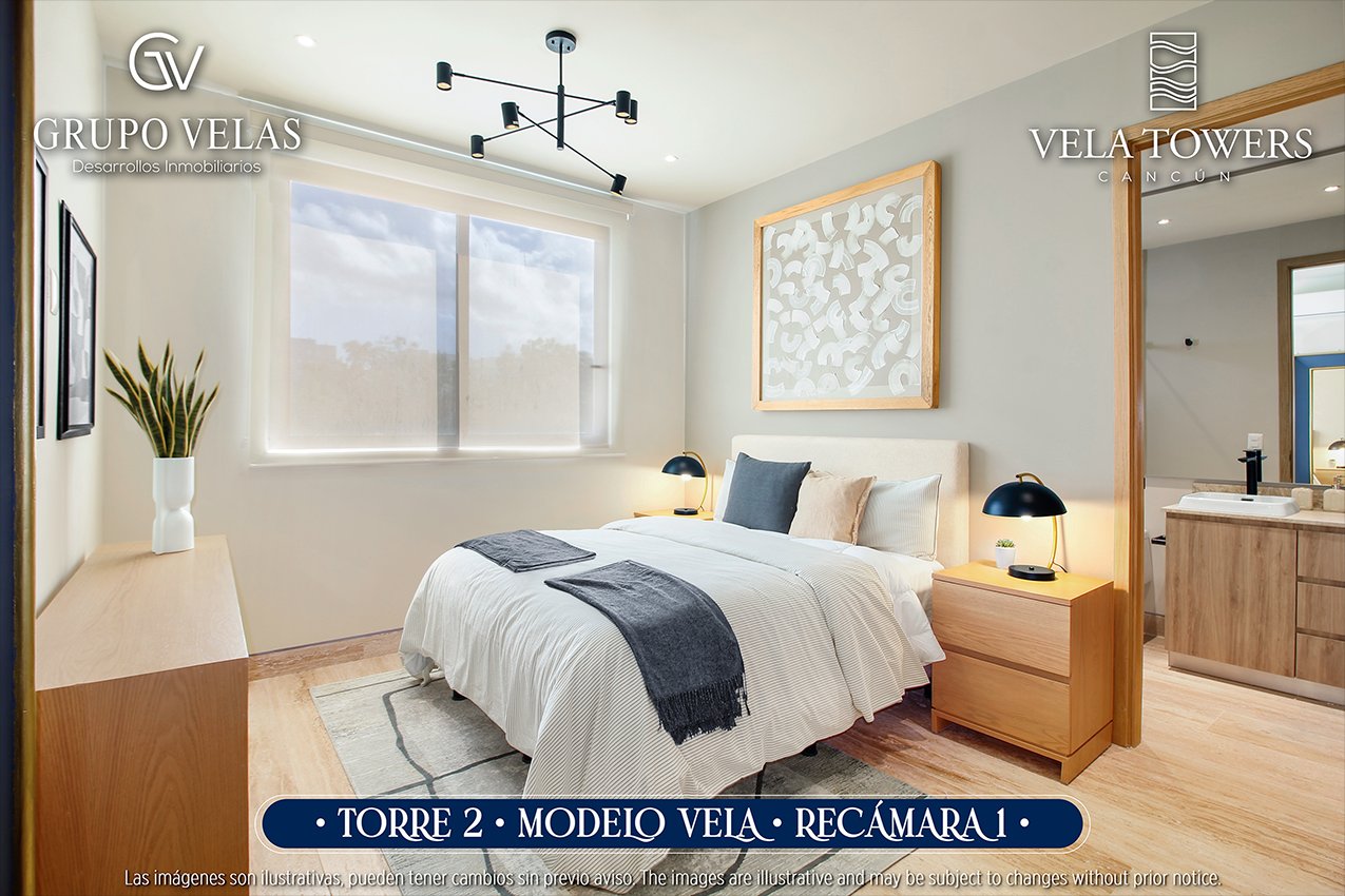 Departamento en renta, en Cancún, Quintana Roo, 3 recámaras, 4 baños — Departamento en Renta en Vela Towers Cancún | 3 Recámaras, 207 m² (foto 3)