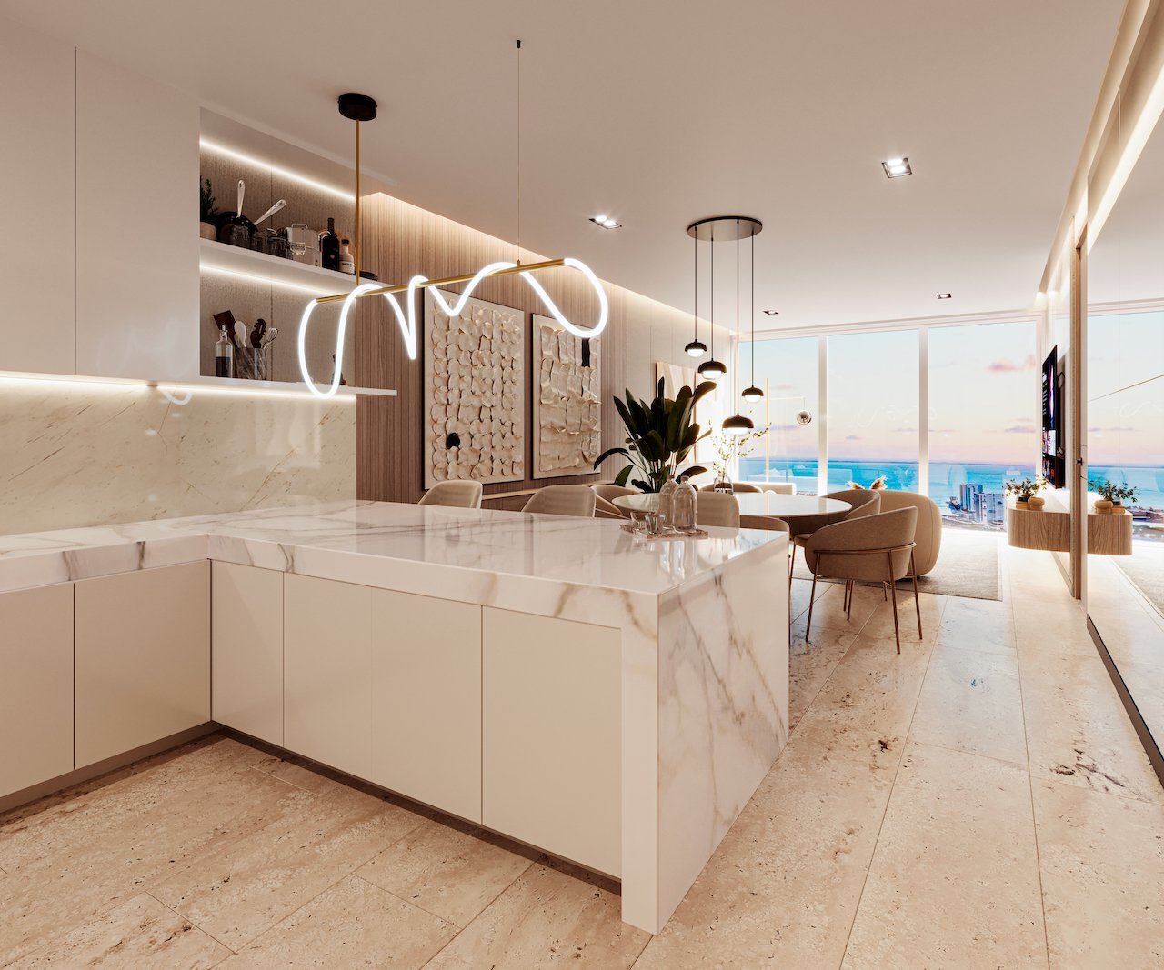 Departamento en venta, en Cancún, Quintana Roo — Departamentos de Lujo en Puerto Cancún | Torre Insignia Cancún (foto 4)