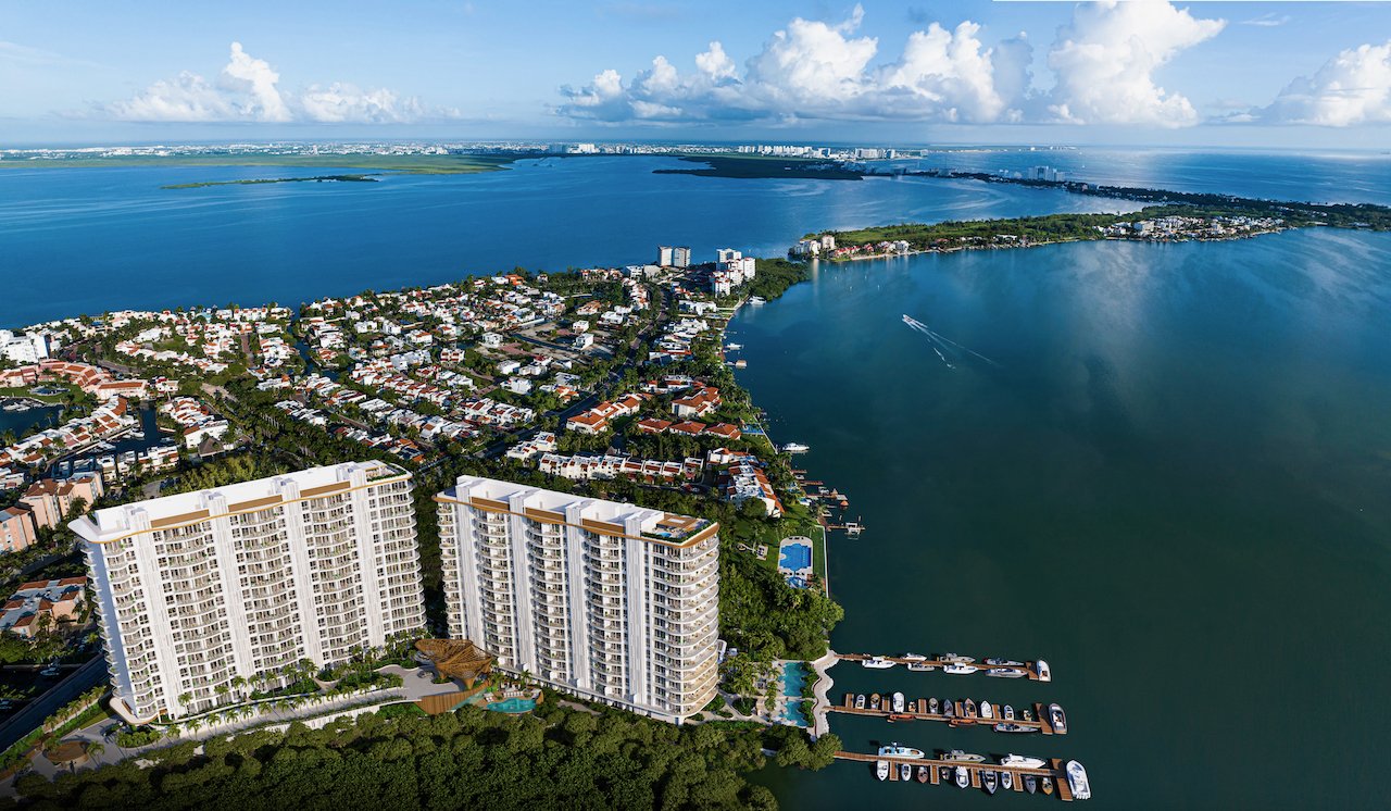 Departamento en venta, en Cancún, Quintana Roo, 35 recámaras, 3 baños — One Laguna Cancún | Departamentos con Marina Privada en la Laguna Nichupté (foto 2)