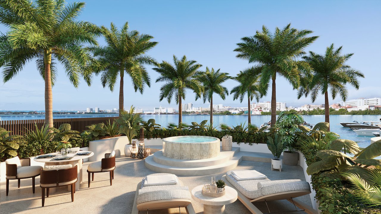 Departamento en venta, en Cancún, Quintana Roo, 35 recámaras, 3 baños — One Laguna Cancún | Departamentos con Marina Privada en la Laguna Nichupté (foto 4)