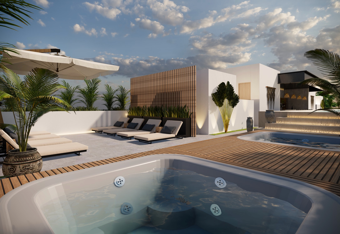 Departamento en venta, en Cancún, Quintana Roo — Haya Living Arbolada (foto 3)