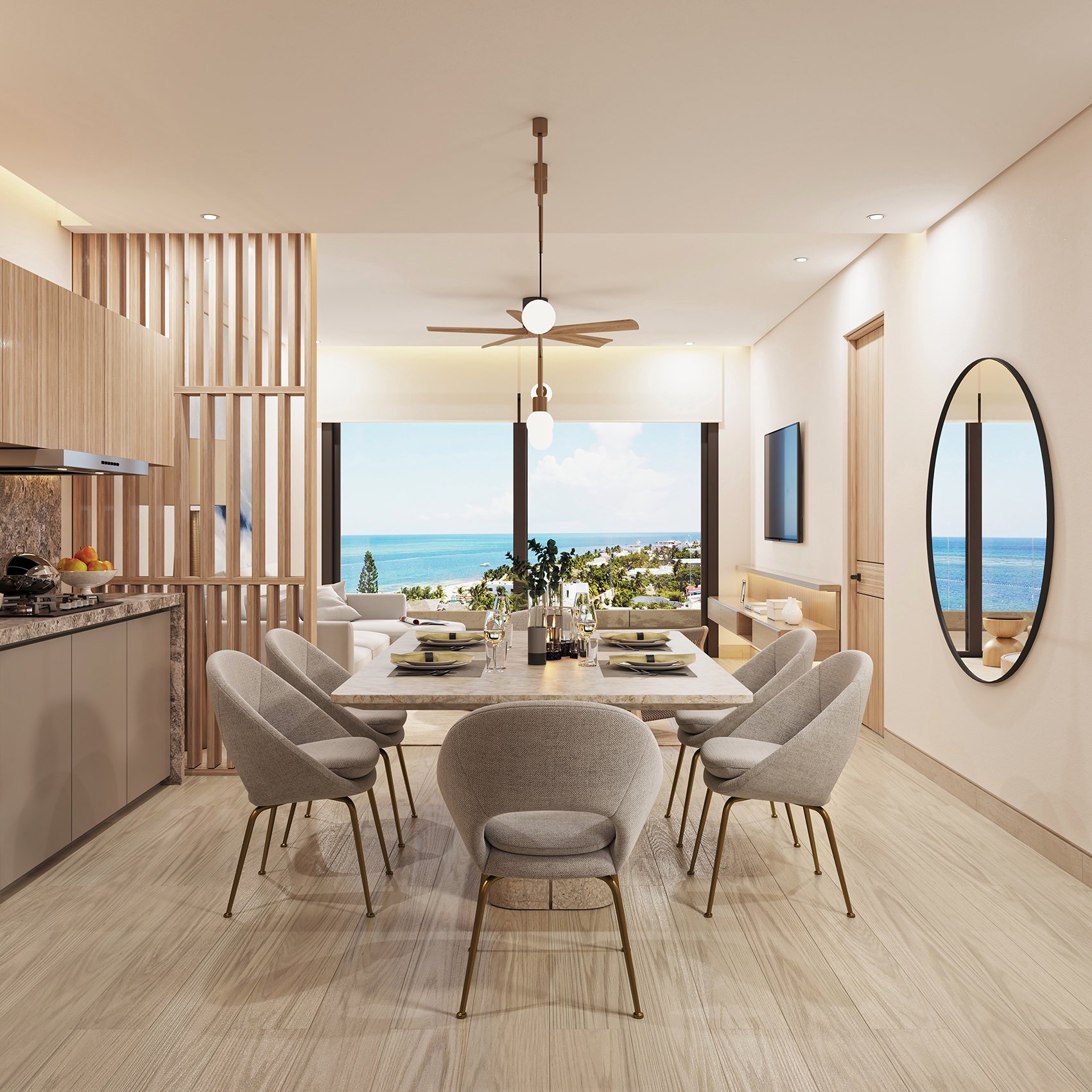 Departamento en venta, en Puerto Morelos, Quintana Roo — Sole Blu Puerto Morelos (foto 4)