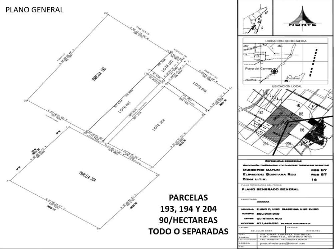 Terreno en venta, en Playa del Carmen, Quintana Roo — Macrolote de 90 Hectáreas en Venta en Playa del Carmen | Av. Paseo Copán, 3 Parc