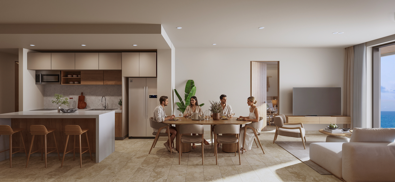 Departamento en venta, en Puerto Morelos, Quintana Roo — Departamentos Puerto Morelos – Frente al mar (foto 4)