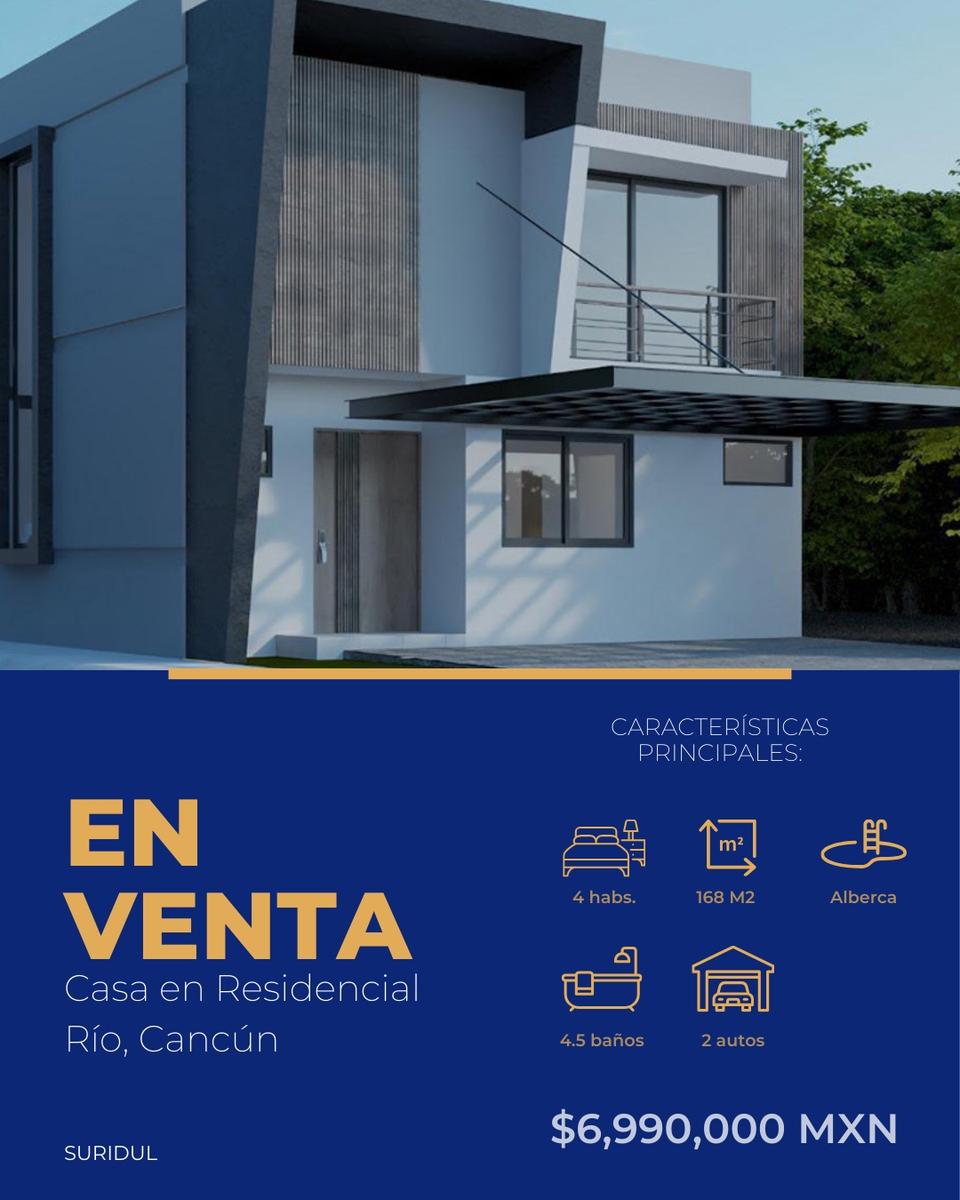 Se ofrece casa en venta ubicada en la zona de Rio, Quintana Roo. Para mayores informes sobre precio y características, favor de contactar.