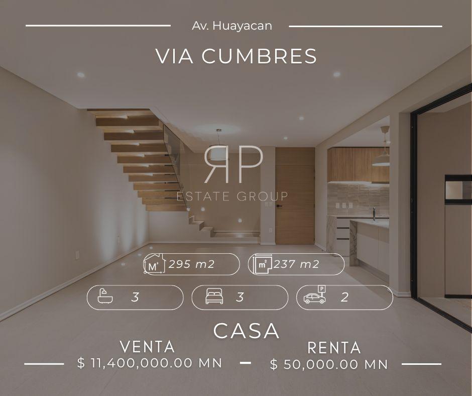RP Estate Group ofrece casa en venta ubicada en el residencial Vía Cumbres sobre Avenida Huayacán.